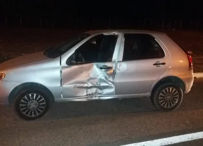 Carro envolvido no acidente