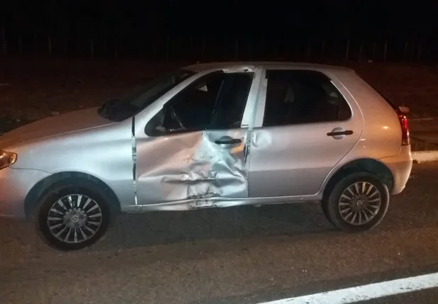 Carro envolvido no acidente