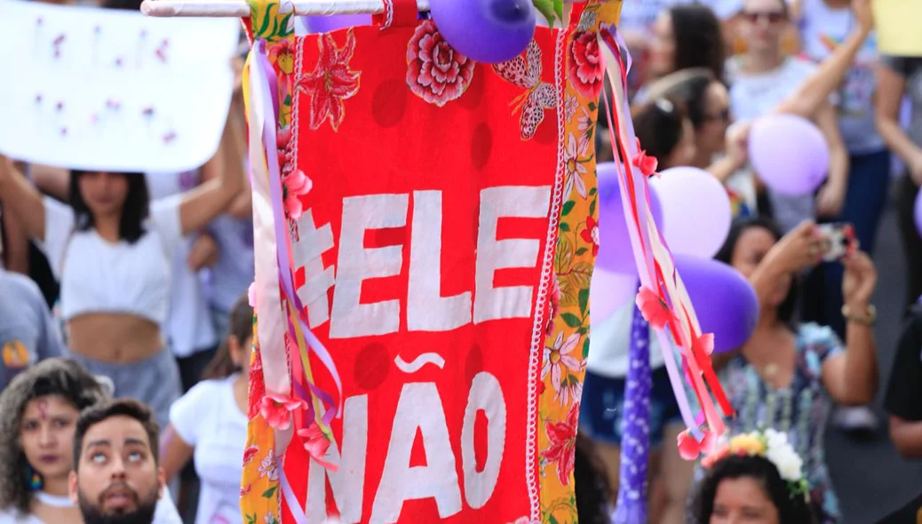 Movimento #EleNão em Teresina contra Bolsonaro 