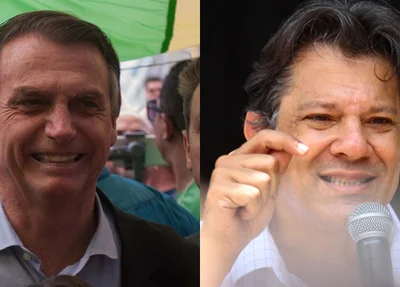 Bolsonaro e Fernando Haddad