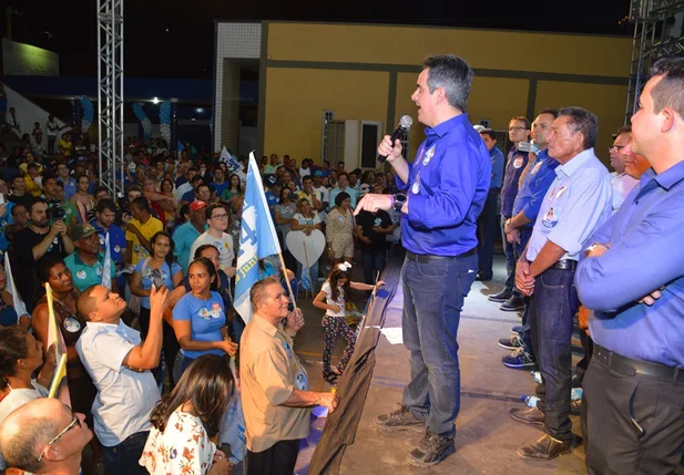 Ciro Nogueira durante discurso em Picos