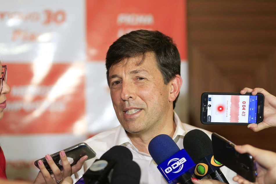 Presidenciável João Amoêdo do partido Novo em entrevista coletiva