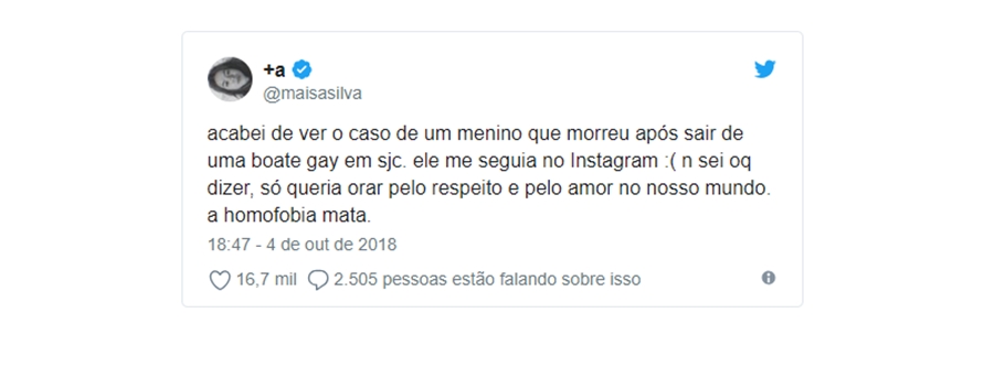 Maisa Silva em publicação do Twitter 