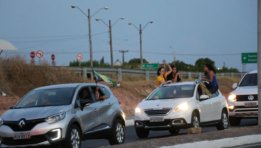 Carreata a favor do candidato Jair Bolsonaro 