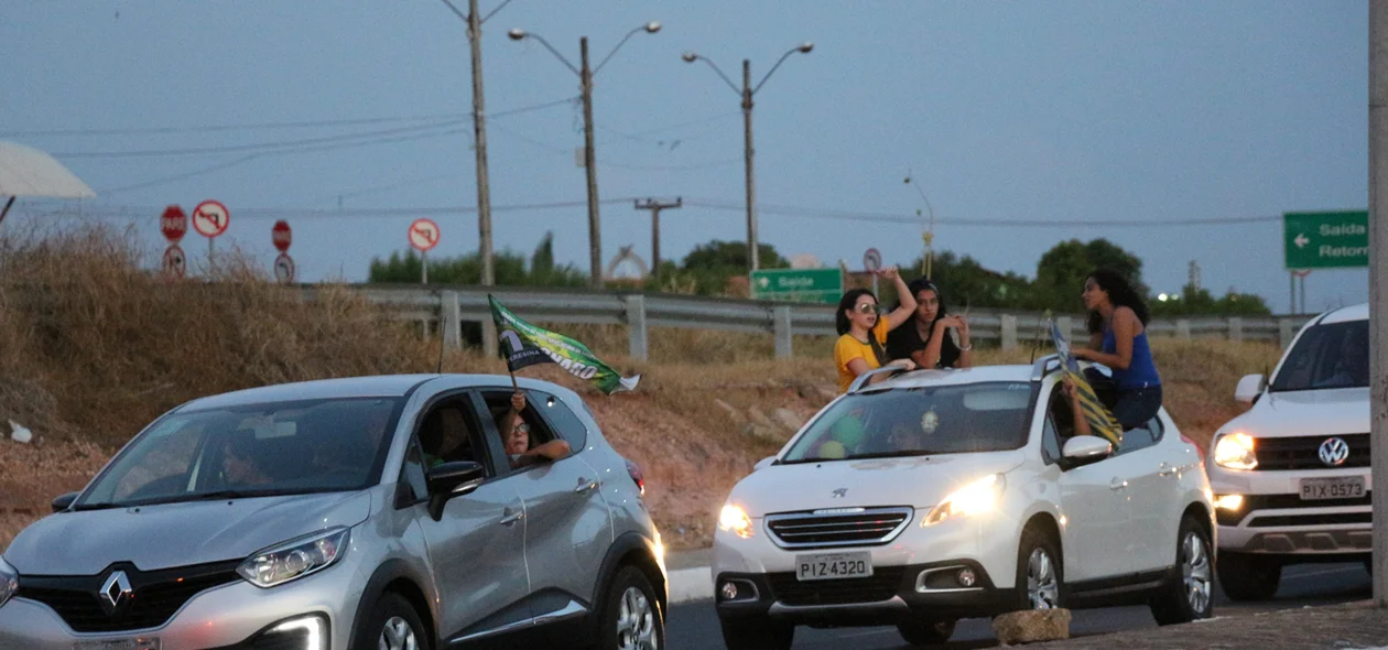 Carreata a favor do candidato Jair Bolsonaro 