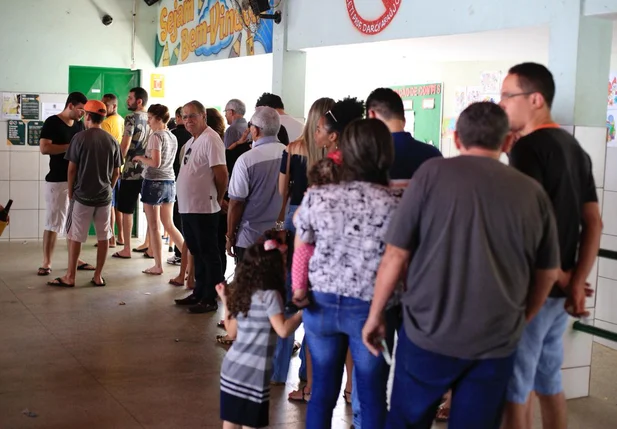 Fila de votação em Teresina