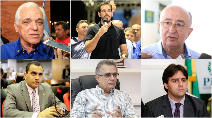 Themístocles, Marcos Aurélio, Júlio César, Georgiano Neto, Flávio Nogueira e Flávio Júnior