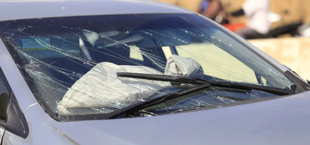 O airbag do carro foi acionado no momento do acidente 