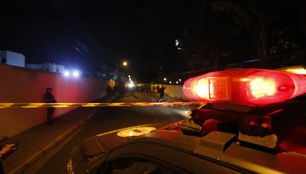 Polícia Civil no local