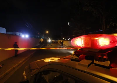 Polícia Civil no local