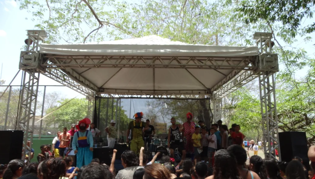 O evento teve muitas atrações infantis