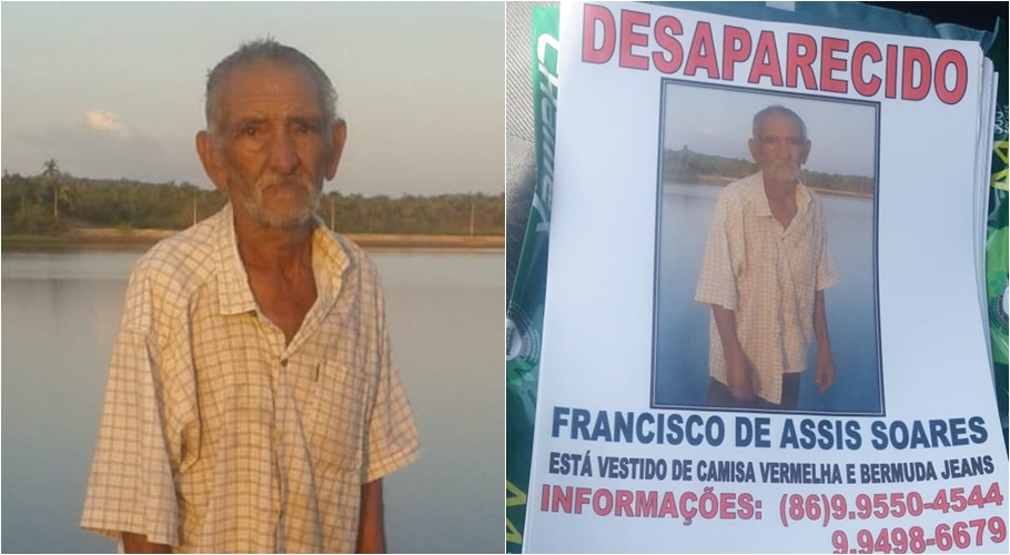 Francisco de Assis Soares está desaparecido