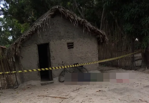 Local onde a vítima foi morta