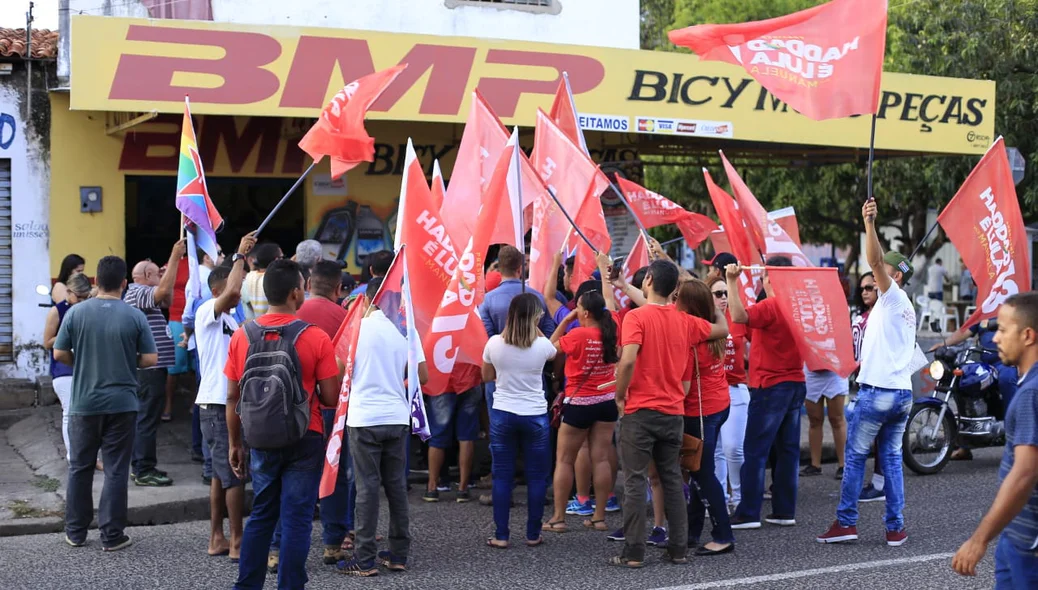 Apoiadores do Presidenciável Fernando Haddad