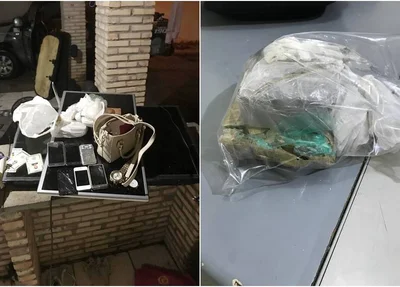 Alguns dos objetos apreendidos