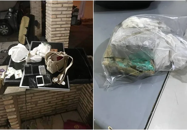 Alguns dos objetos apreendidos