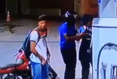 Imagens da câmera de segurança