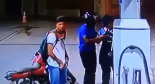 Imagens da câmera de segurança
