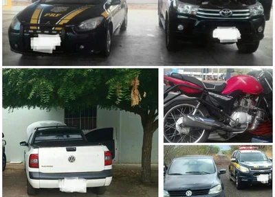 Veículos recuperados pela Polícia Rodoviária Federal 