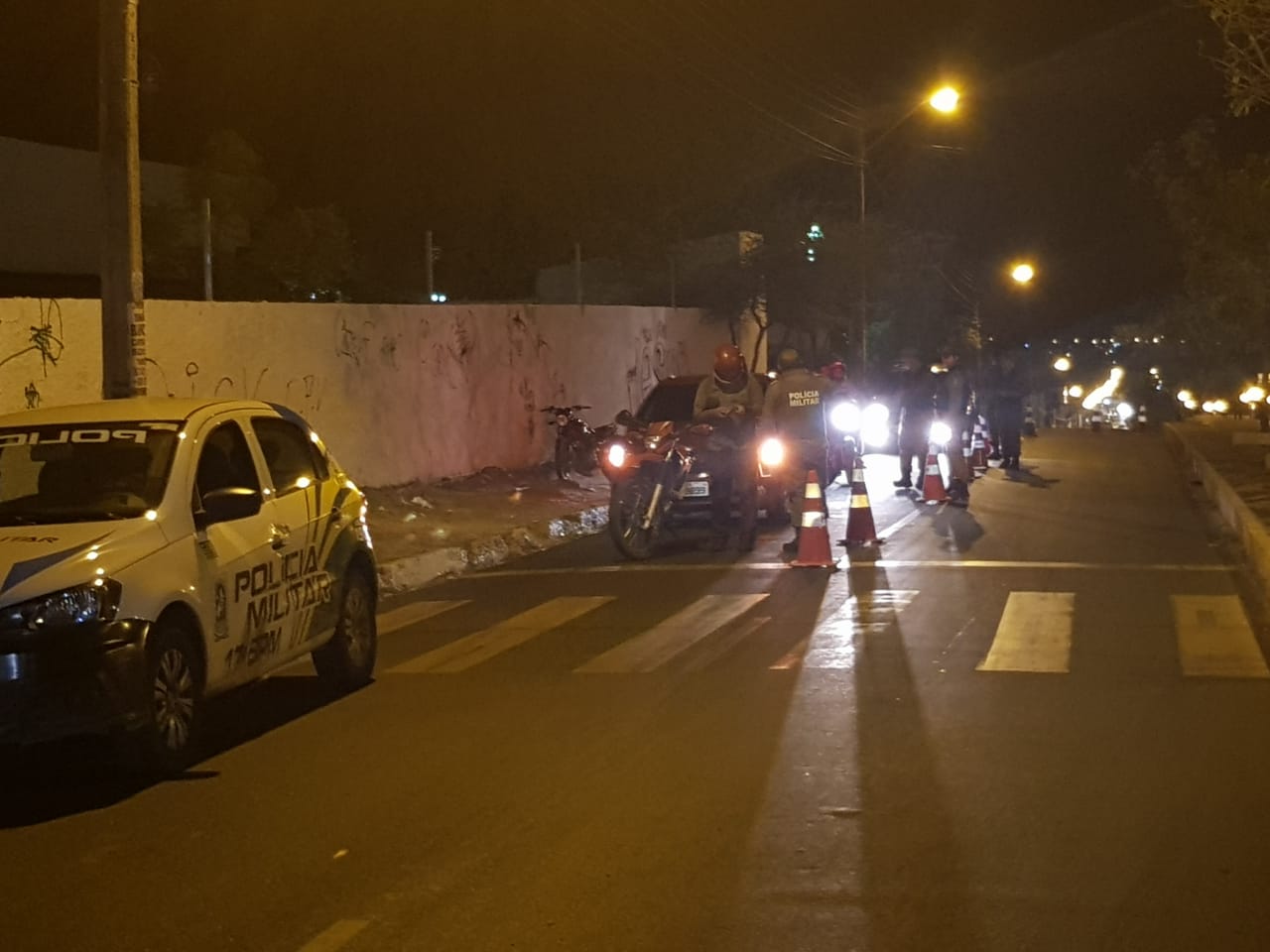 A PM fez abordagens a carros, motos e pessoas