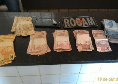 Material apreendido no bairro Guarita 
