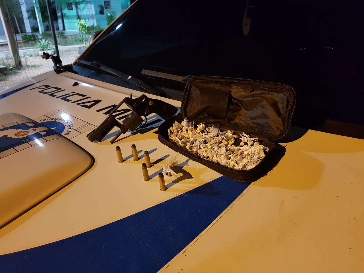 PM apreendeu droga durante a operação