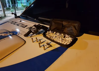 PM apreendeu droga durante a operação