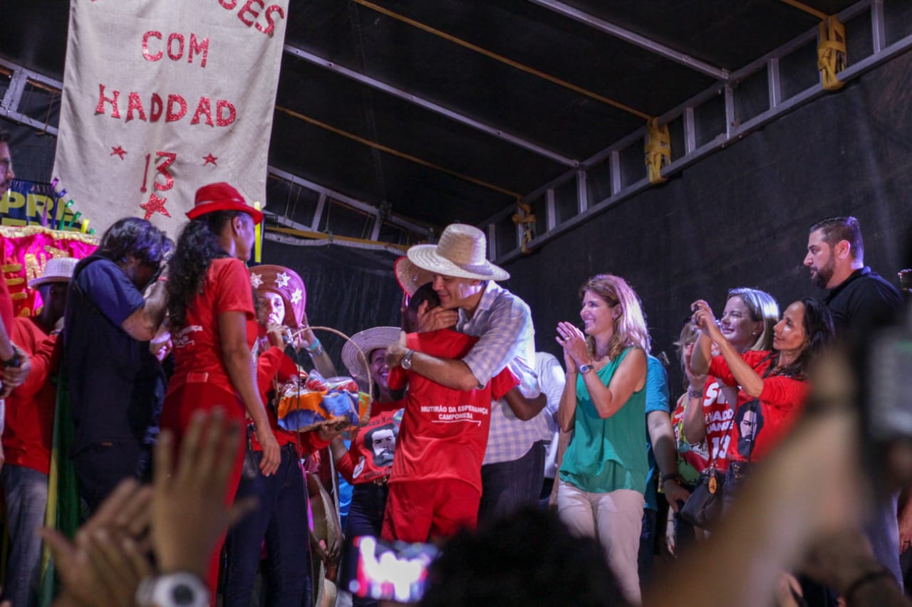 Fernando Haddad durante ato em Picos