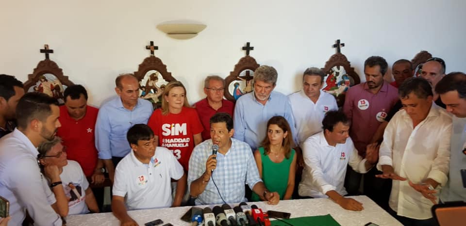 Wellington Dias e Haddad no Ceará