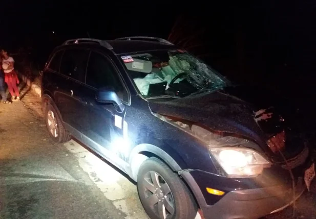 Carro envolvido no acidente