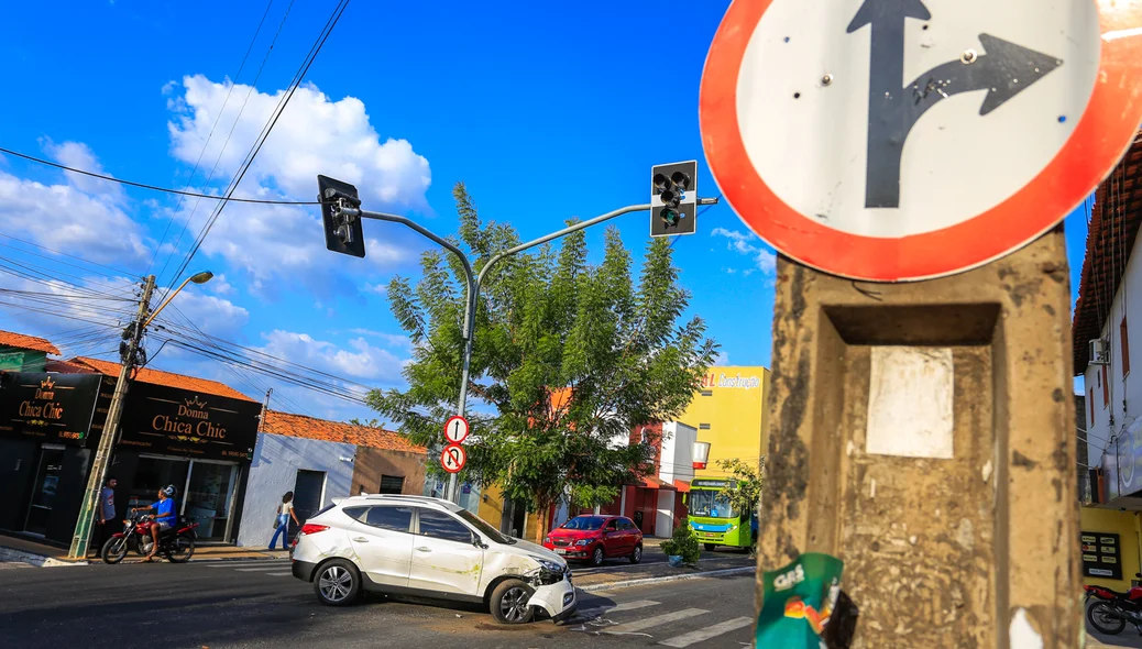 Acidente no bairro Dirceu 