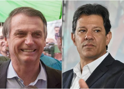 Jair Bolsonaro e Fernando Haddad