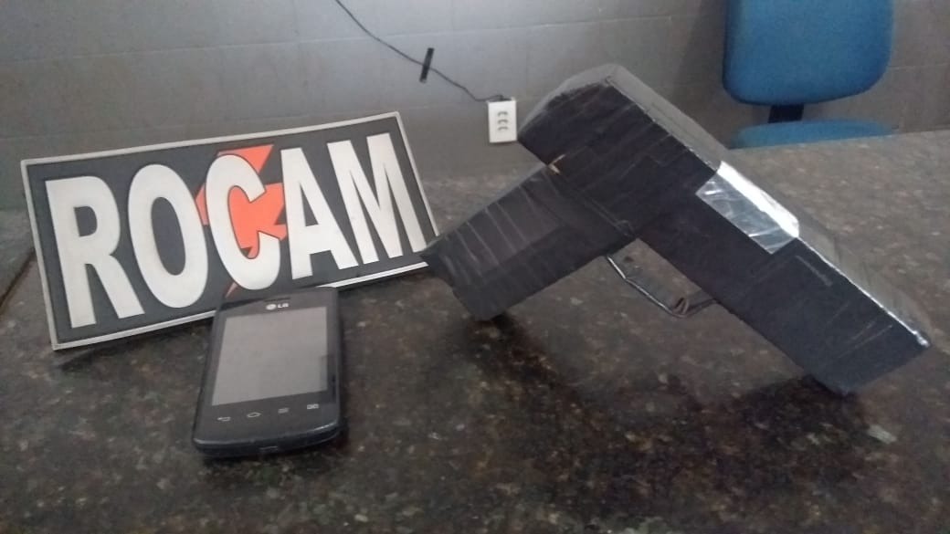 Arma apreendida pela Polícia Militar