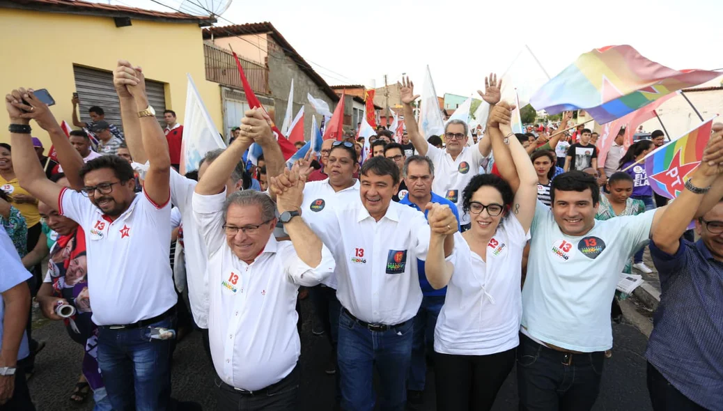 Caminhada em prol de Haddad no Promorar