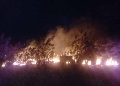 Dupla ateia fogo em residências de rival em Esperantina