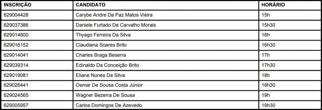 Convocação do TJ-PI