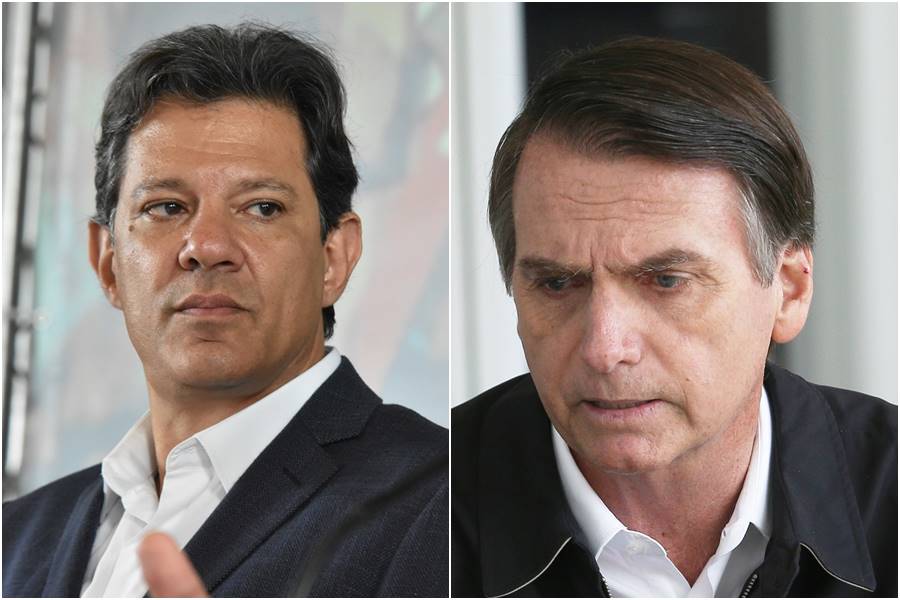 Fernando Haddad e Bolsonaro