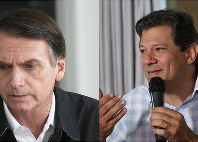 Jair Bolsonaro e Fernando Haddad