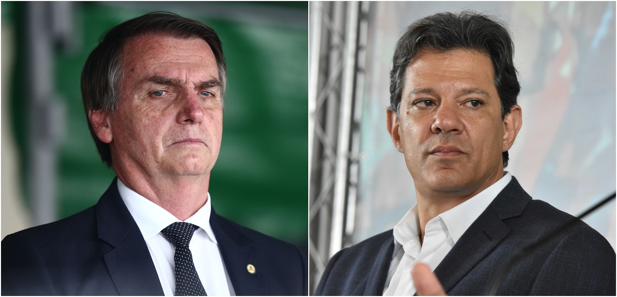 Bolsonaro e Fernando Haddad
