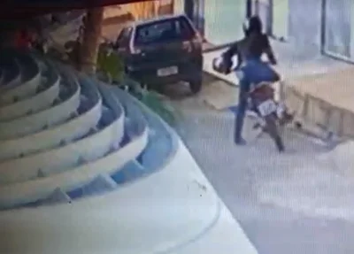 Câmera flagra suspeito em fuga no Promorar