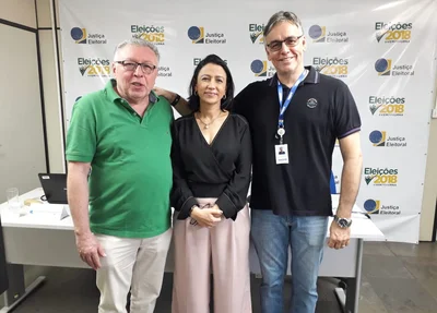 Presidente da Cepisa, Nonato Castro,Heidiane Lima e Cosme Cezário 