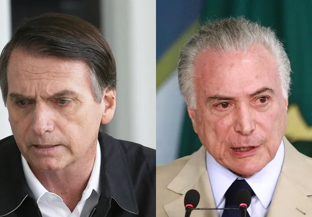 Jair Bolsonaro e Michel Temer
