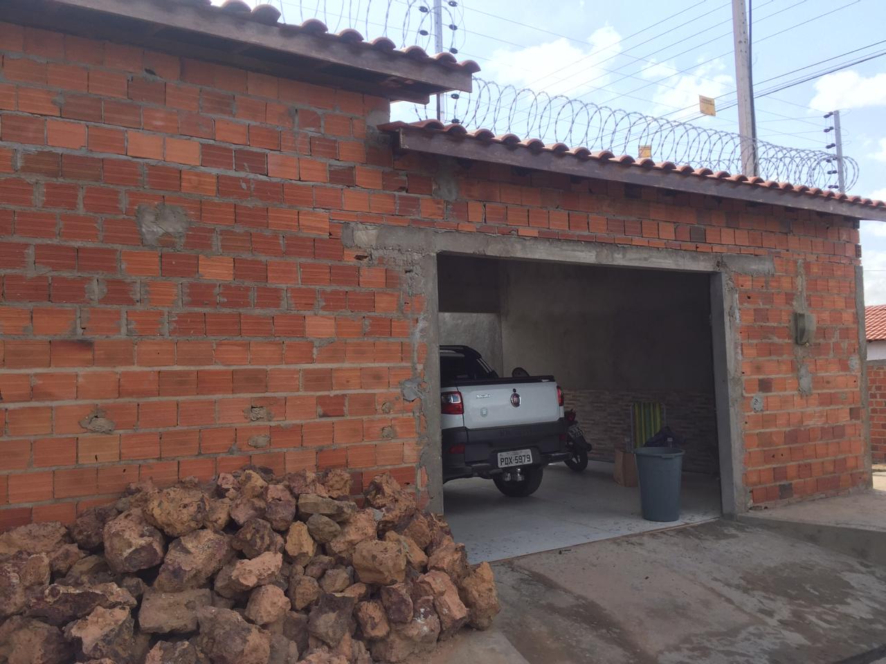 Casa onde foi encontrado o material