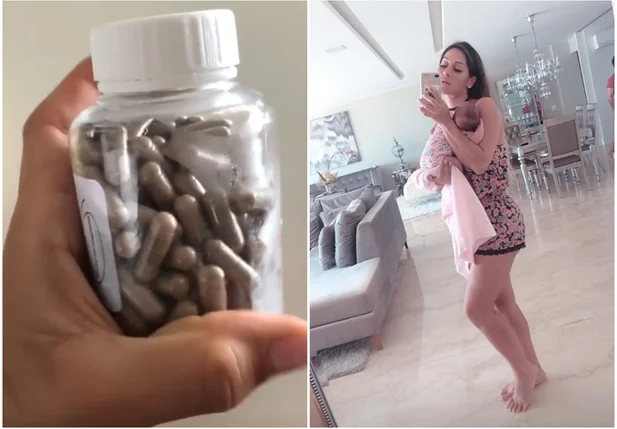 As pílulas foram fábricas com a placenta da gestação de Sophia