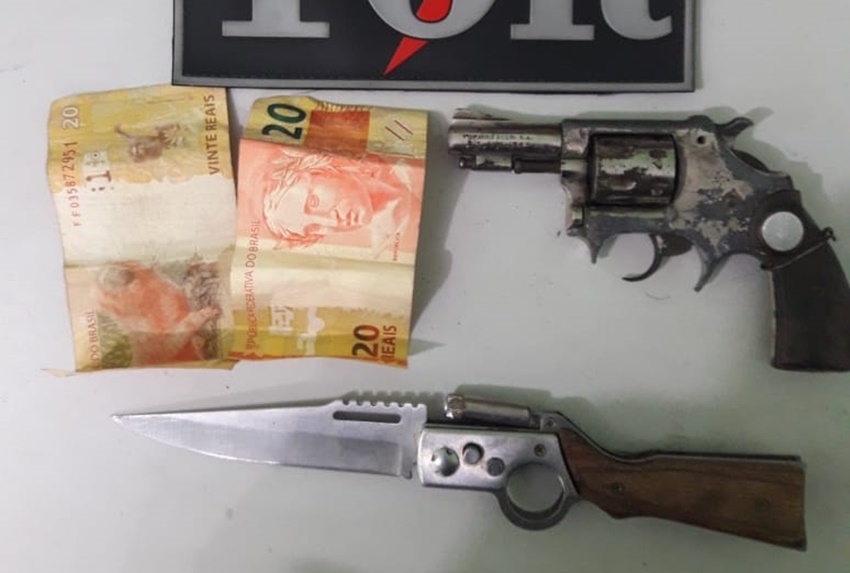 Produtos apreendidos pela Polícia Militar