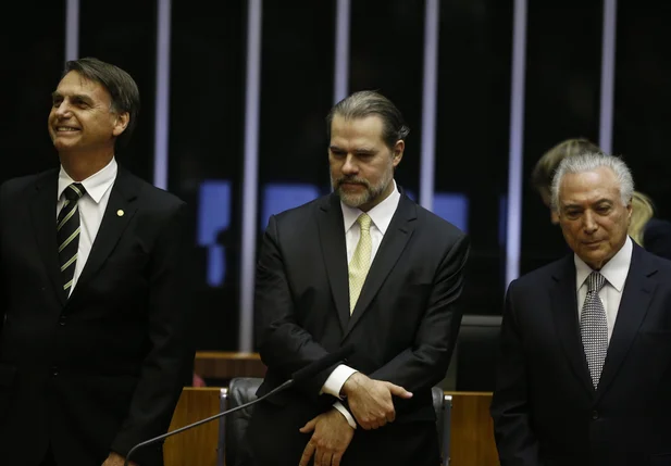 Jair Bolsonaro, Dias Toffoli e Michel Temer