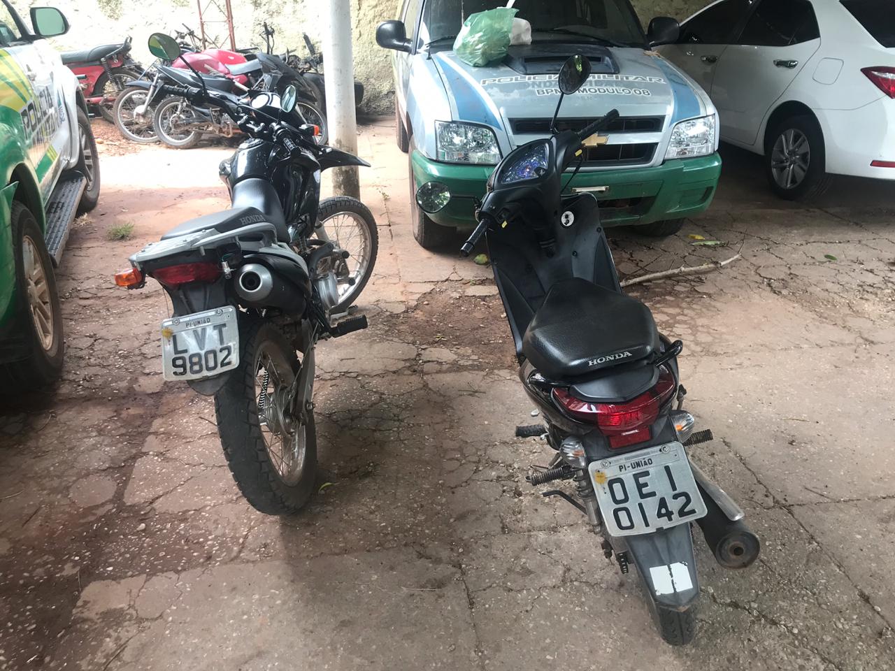 Motocicletas recuperadas pela PM