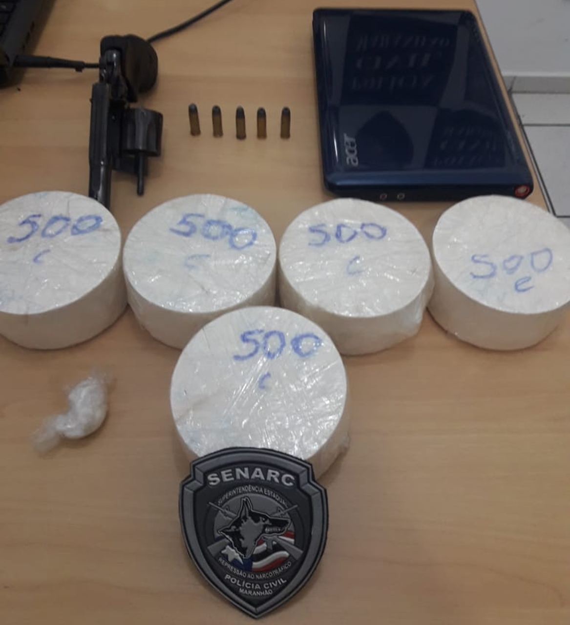 Material encontrado pela Polícia Civil do Maranhão