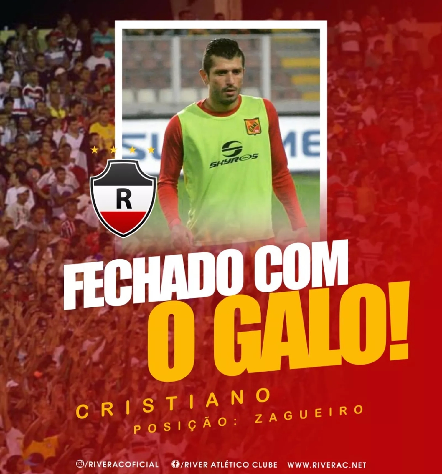 Zagueiro contratado pelo River