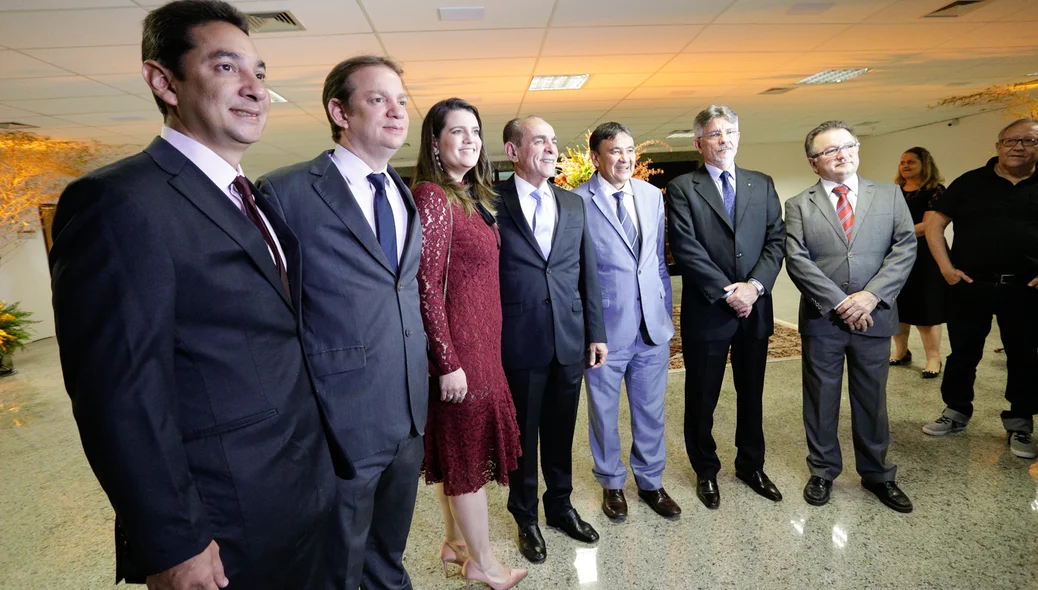 Autoridades na solenidade